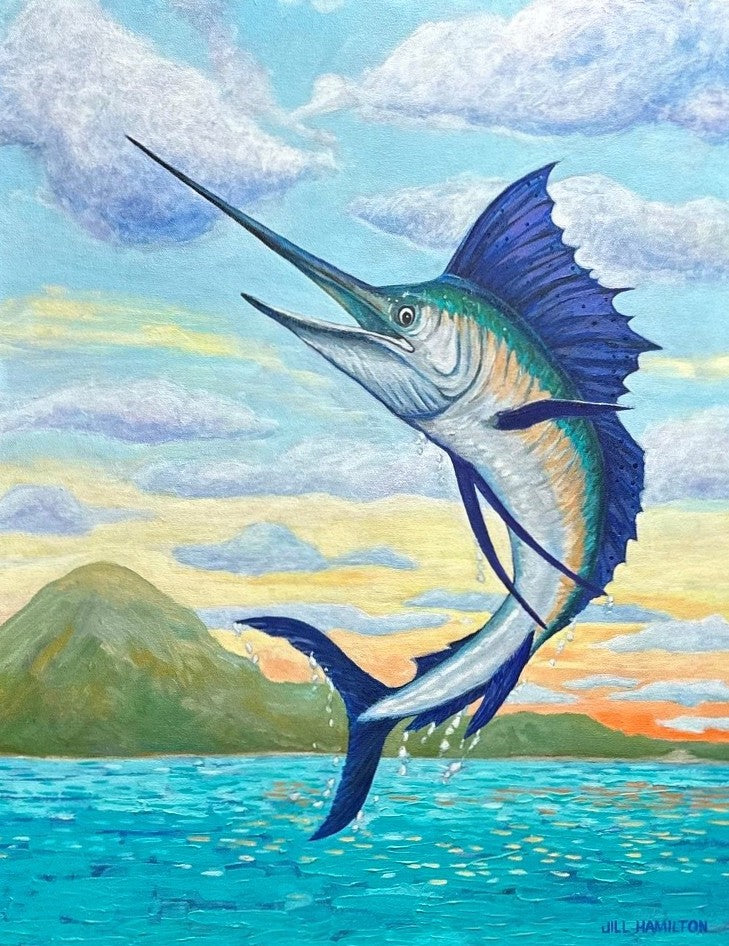Sailfish Dancing In The Dawn (24X30)