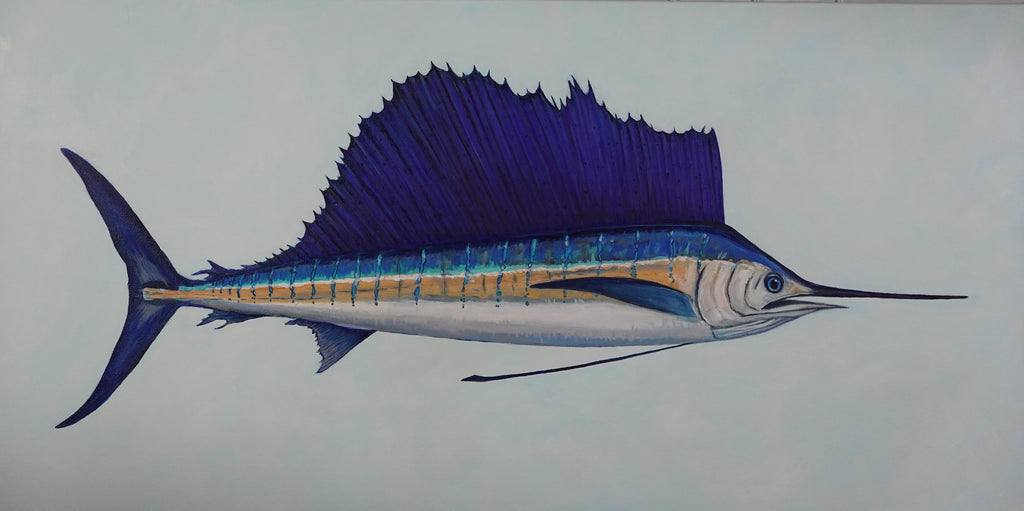 Pacific Sailfish - Dancers of the Open Sea (36X18)
