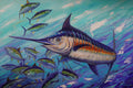 Blue Marlin: Chasing Silver (36X24)
