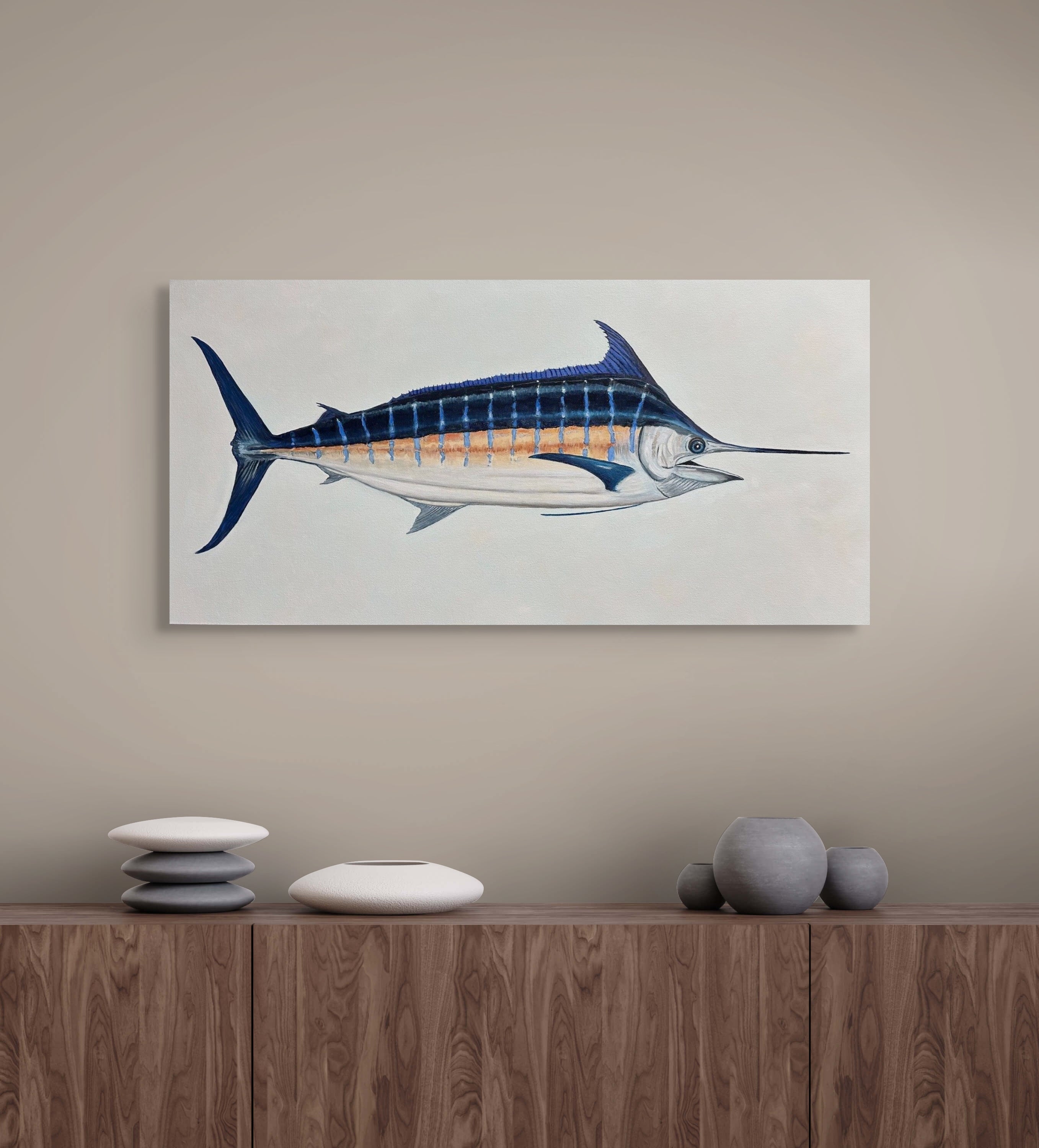 The Grander - Blue Marlin (36X18)