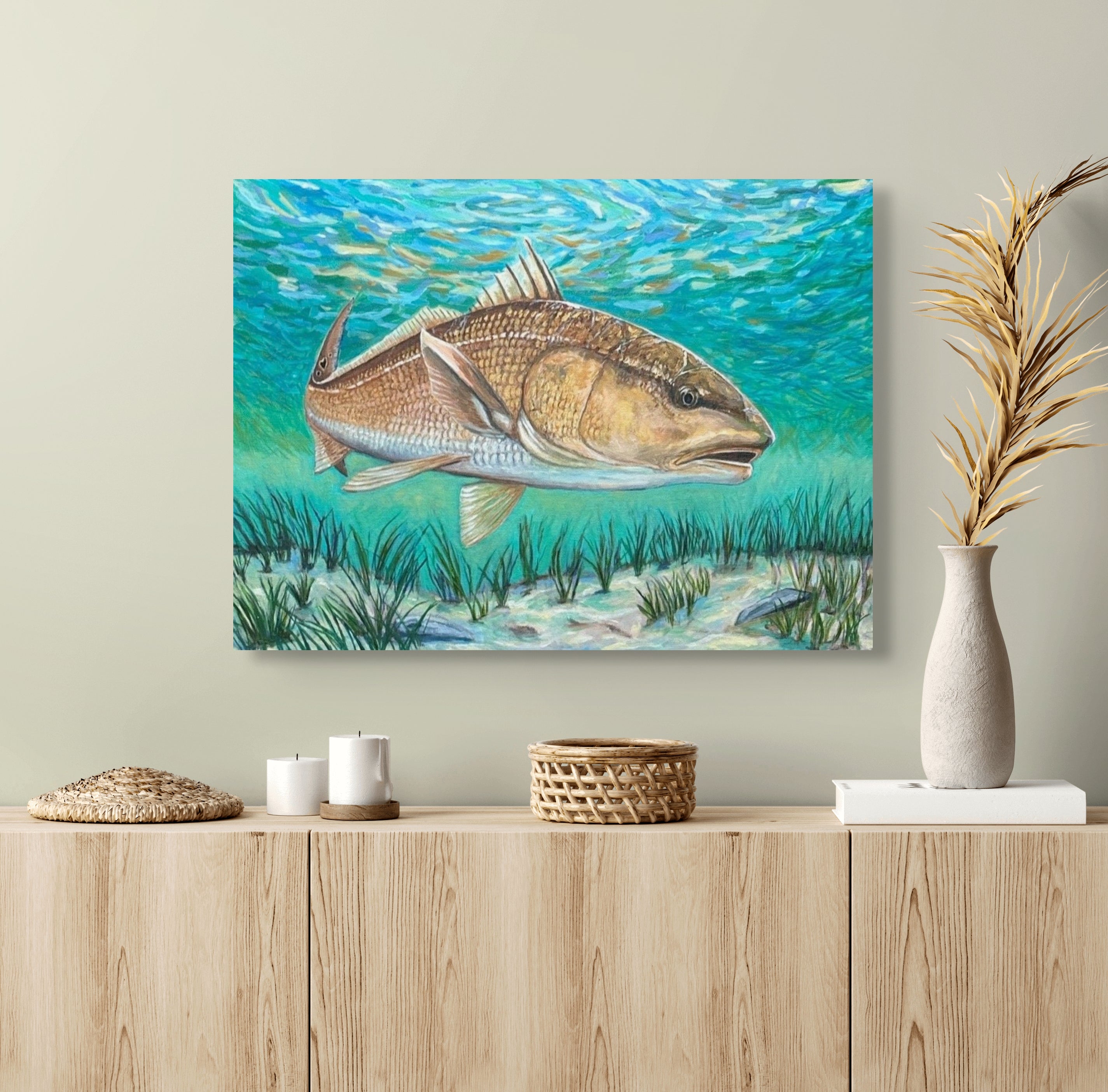 Redfish - The Quiet Hunter (24X18)