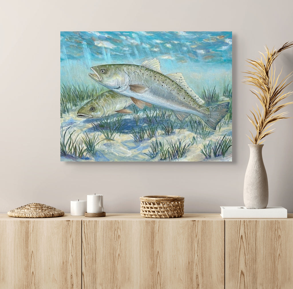 Speckled Trout Beneath the Morning Light (24X18)